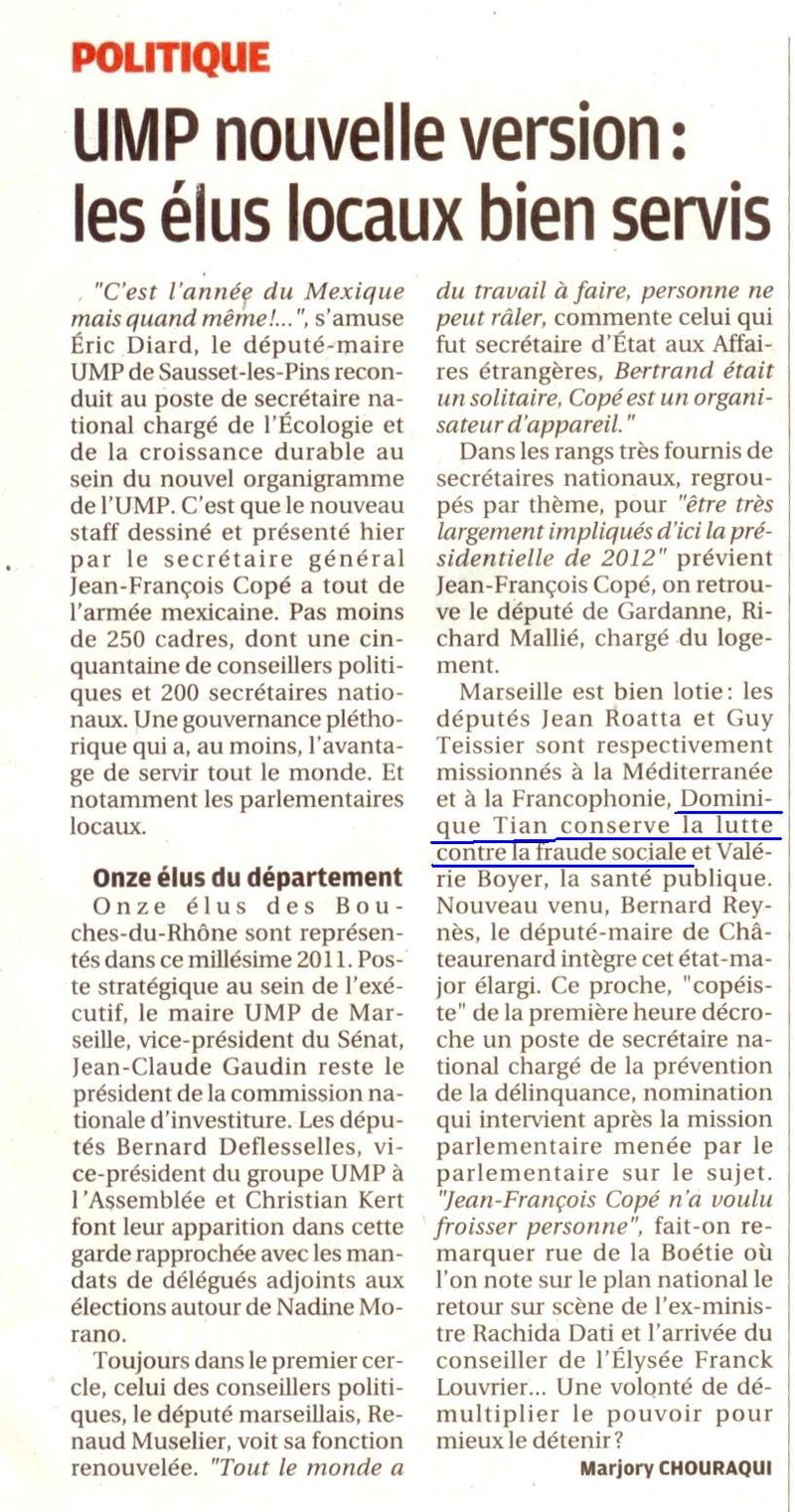 La provence 17 février-UMP