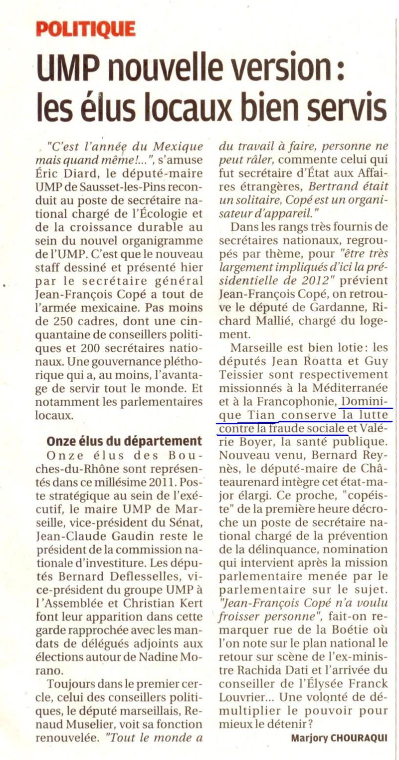 La provence 17 février-UMP